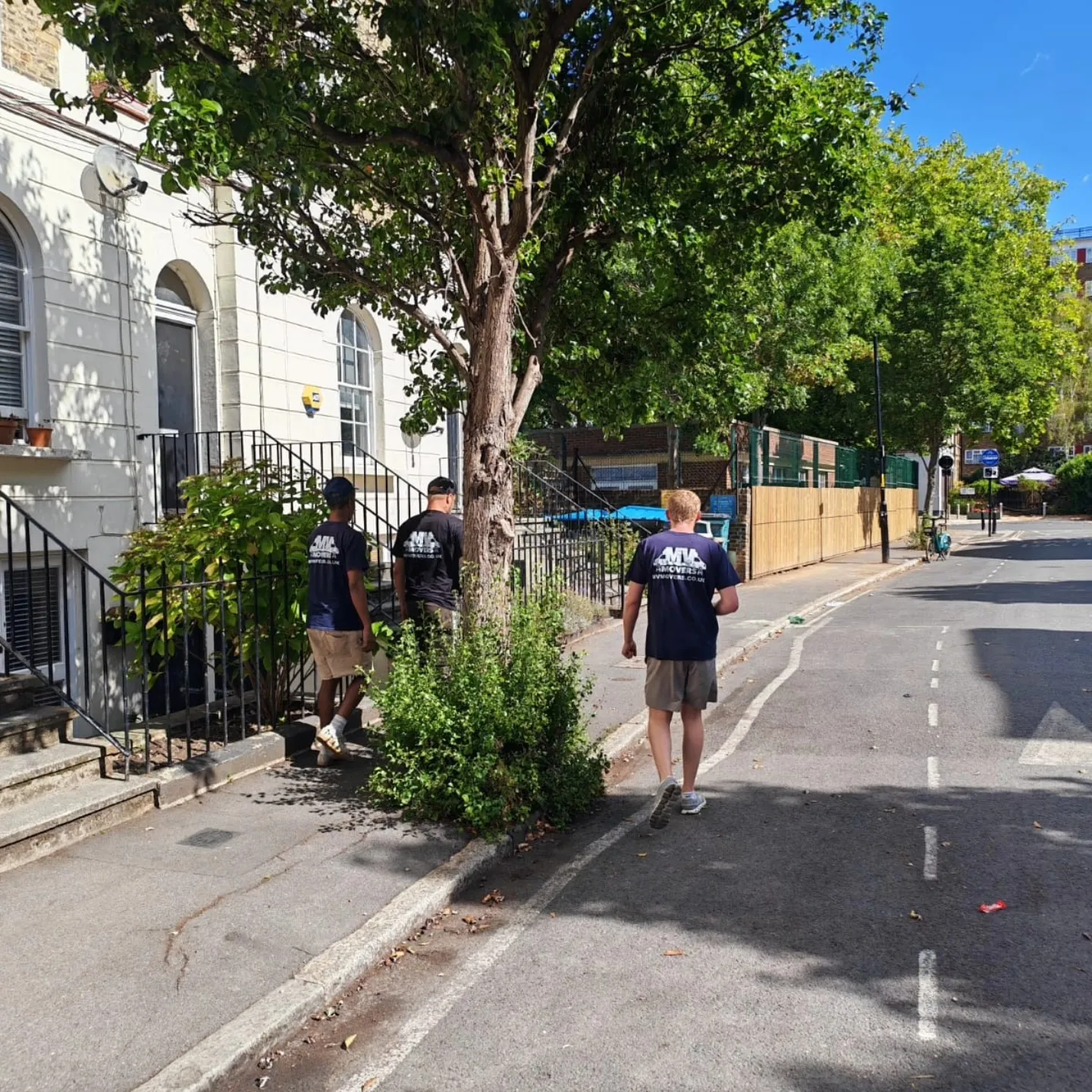 Summer move – Crew heading back to the van – MV Movers Summer move – Crew heading back to the van – MV Movers