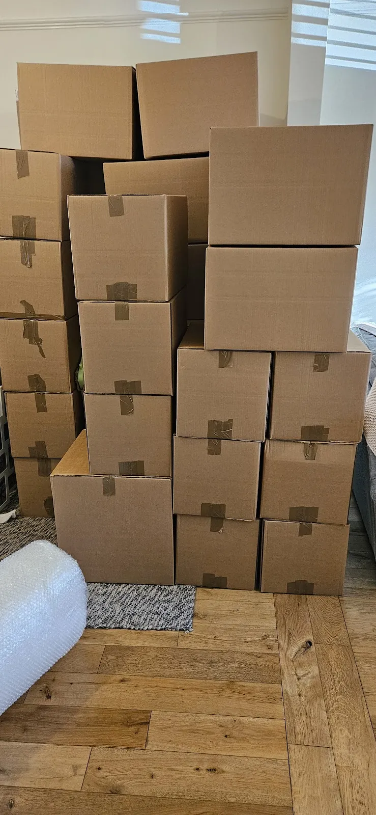 Packed and labelled – A full pack the day before – MV Movers Packed and labelled – A full pack the day before – MV Movers